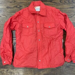 Vintage Red Nylon Ski Jacket Men's  Size Large SKYR Made In Hong Kong
